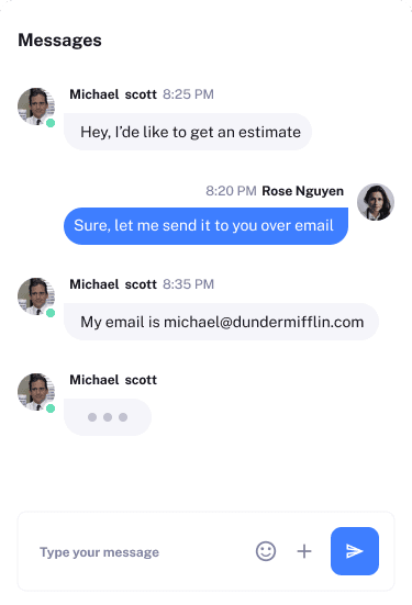 SMS conversation